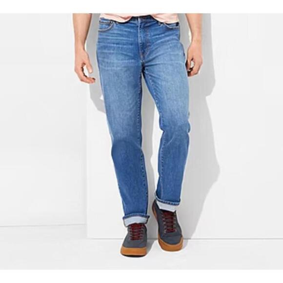 Mutual Weave Other - Mutual Weave Men’s The Straight Clean Mid Wash Jeans 34x30​​​​​